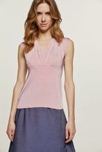 Load image into Gallery viewer, Pink Rose V Neck Top