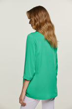 Load image into Gallery viewer, Green V Neck Top