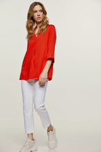 Load image into Gallery viewer, Red V Neck Top