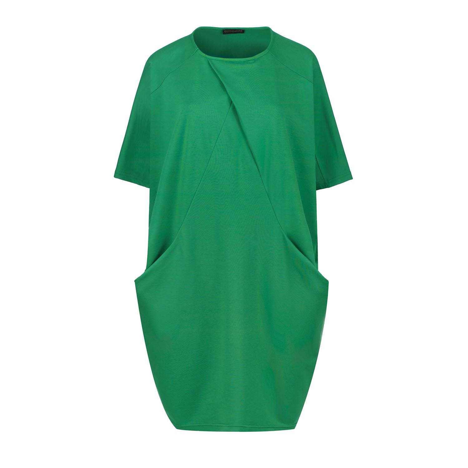 Green Punto di Roma Batwing Dress – Conquista-Fashion