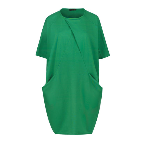 Green Punto di Roma Batwing Dress