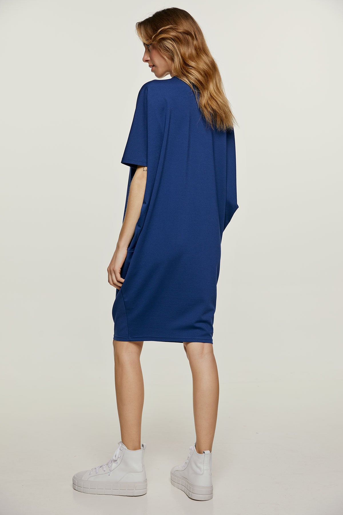 Blue Punto di Roma Batwing Dress