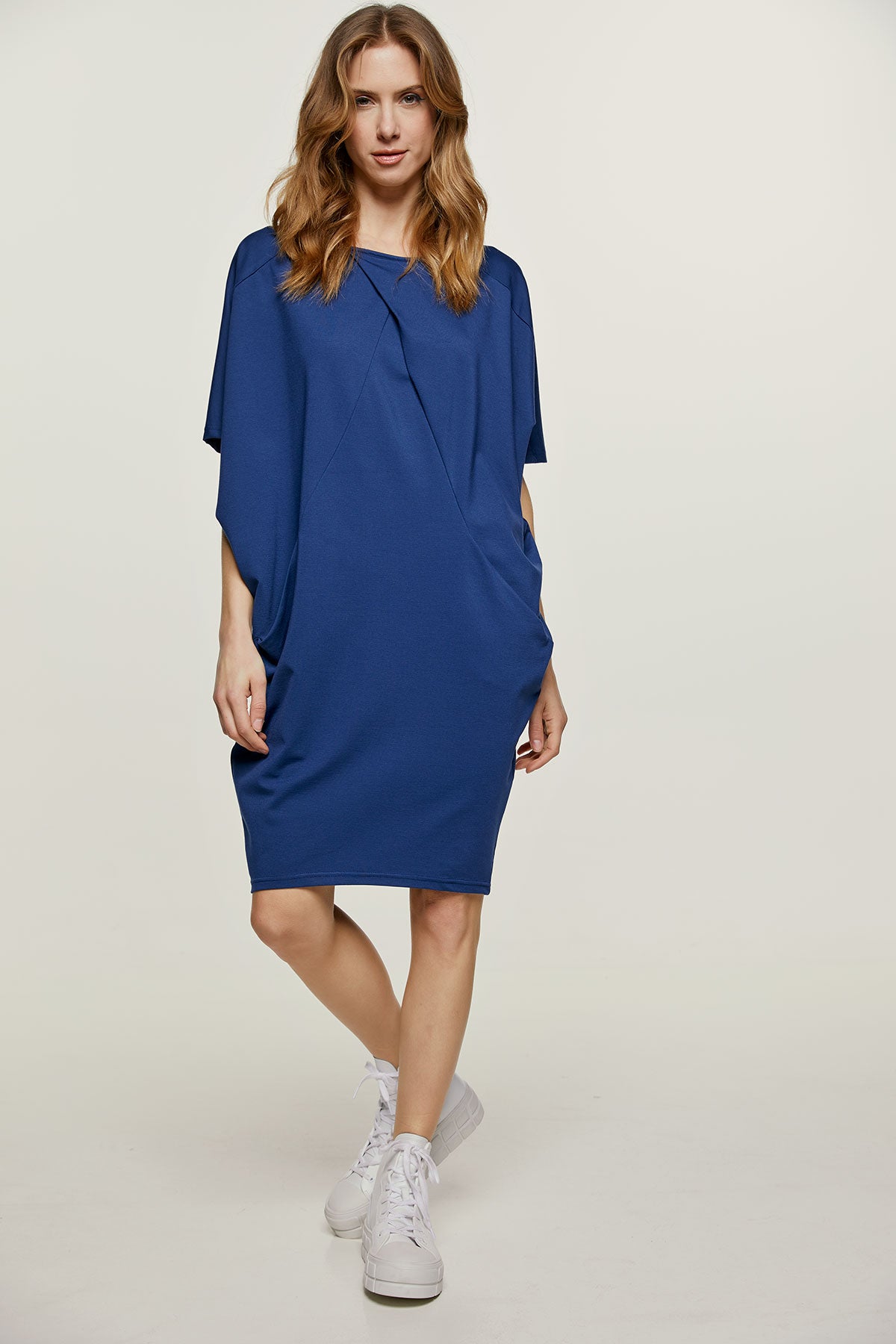 Blue Punto di Roma Batwing Dress