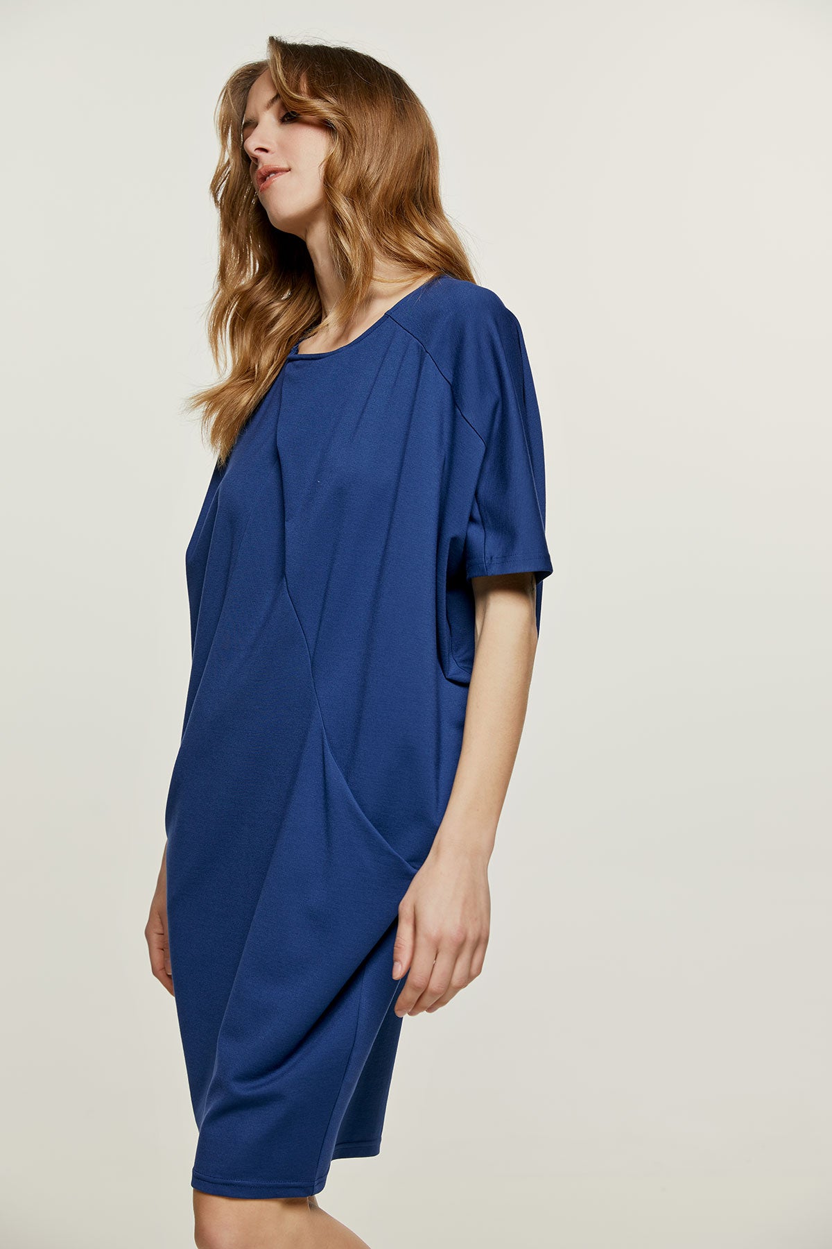 Blue Punto di Roma Batwing Dress