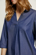 Load image into Gallery viewer, Denim Style V Neck Top