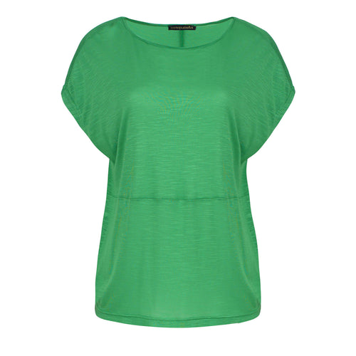 Green Stretch Jersey Sleeveless Top