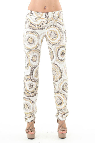 Patterned Linen Blend Pants