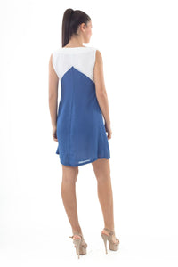 A-Line Panelled Mini Dress