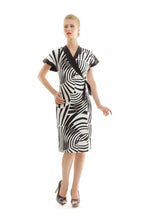Load image into Gallery viewer, Zebra Print Crossover Dress
