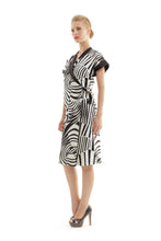 Load image into Gallery viewer, Zebra Print Crossover Dress