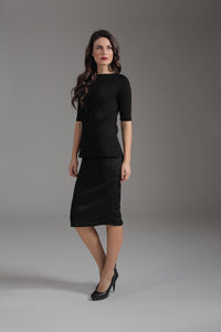 Black Pencil Skirt Conquista