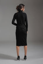 Load image into Gallery viewer, Pencil Skirt with Burn Out Detail