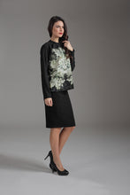 Load image into Gallery viewer, Relaxed Long Sleeve Woven Top with Pleat Detail and Button Fastening