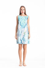 Load image into Gallery viewer, A Line Print Poplin Dress