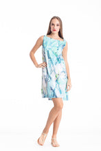 Load image into Gallery viewer, A Line Print Poplin Dress