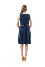 Load image into Gallery viewer, Sleeveless Pleat Detail Dress