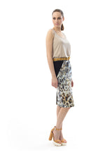 Load image into Gallery viewer, Animal Print  Figure Flattering Pencil Skirt