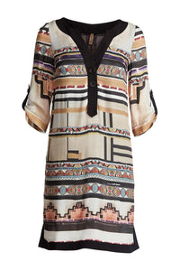 Patterned Sack Dress by Conquista
