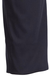 Fitted Stretch Trousers Navy
