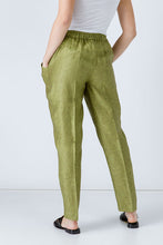 Load image into Gallery viewer, Green Linen Drawstring Pants