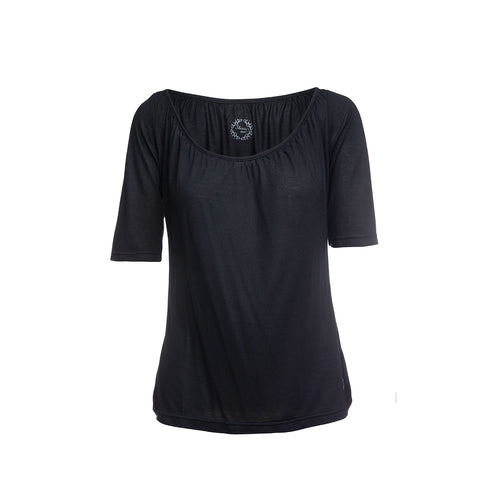 Short Sleeve Black Top