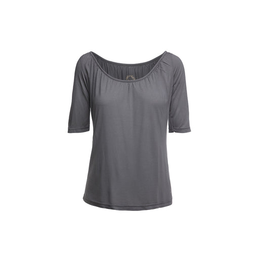 Short Sleeve Dark Grey Top