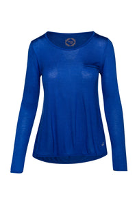 Micromodal Cashmere Long Sleeve Pocket Detail Top