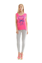 Load image into Gallery viewer, Sleeveless Print Top in Fuchsia