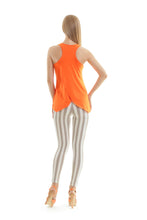 Load image into Gallery viewer, Racer Back Print Top in Orange