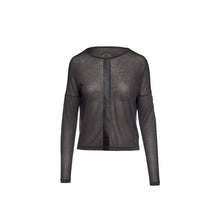 Load image into Gallery viewer, Dark Brown Top with Faux Leather Detail