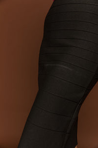 Fitted Dark Grey Stretch Skirt by Si Fashion