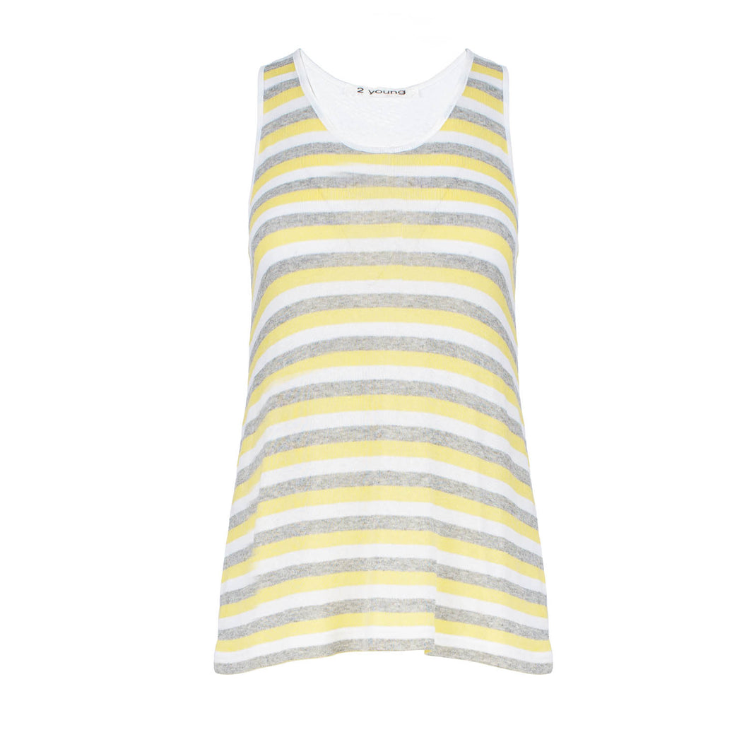 Racer back Striped Top