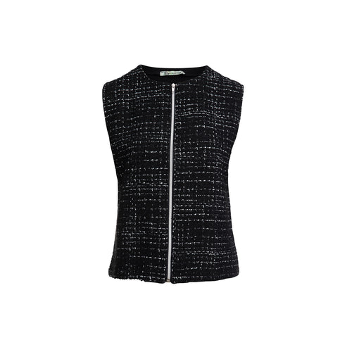 Tie Detail Vest in Black