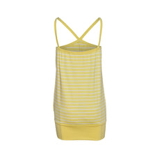 Load image into Gallery viewer, Strappy Striped Mini Dress in Yellow
