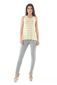 Racer back Striped Top