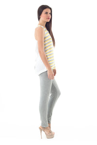 Racer back Striped Top