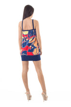 Load image into Gallery viewer, Strappy Print Mini Dress