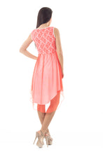 Load image into Gallery viewer, Lace Detail Layered High Low Dress