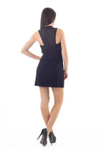 Load image into Gallery viewer, Stripe &amp; Sheer Detail Mini Dress