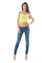 Load image into Gallery viewer, Lace Bandeau Yellow
