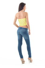 Load image into Gallery viewer, Lace Bandeau Yellow