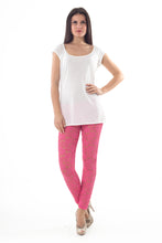 Load image into Gallery viewer, Lace Leggings in Fuschia