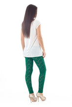 Load image into Gallery viewer, Lace Leggings Green
