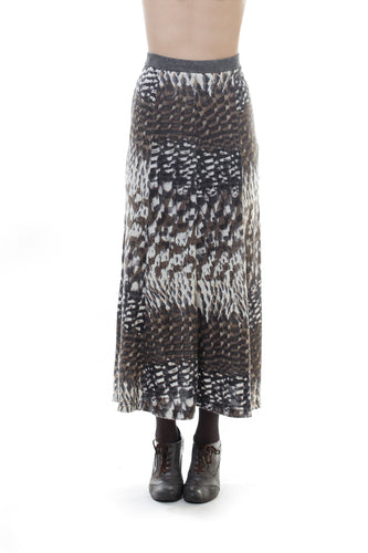 Animal Print Maxi Skirt