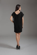 Load image into Gallery viewer, Loose Fit Sleeveless Mini Dress with Button Detail