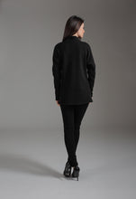 Load image into Gallery viewer, Knit Jacquard Jacket with Batwing Sleeves